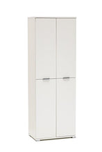MeMi Me1618BIA Armadio, Legno, Bianco, 36.5x60x174 cm