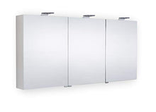 Generisch Mars Focus - Armadietto a specchio in alluminio con specchio a LED, 1500 x 700 x 155 mm