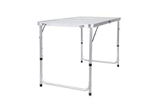 AWJ Tavolo da Campeggio per Esterni Tavolo da Picnic Pieghevole da Campeggio Tavolo da Pranzo per Barbecue da Picnic per Feste da Giardino 4FT / 120CM, Altezza regolabil