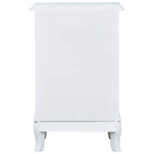 vidaXL Tavolo da comodino, in MDF, 40 x 30 x 62 cm, colore: bianco