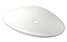 1 lavabo ovale in ceramica, 59 x 39 x 13,5 cm