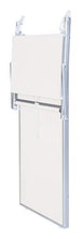 VERDELOOK Rimini, Lettino da Mare con Parasole, 186x61x38 cm, Bianco