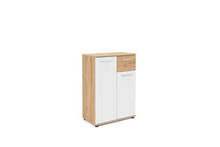 FINORI Comò, Legno ingegnerizzato, Artisan/Bianco, B/H/T: 60 x 85 x 35 cm