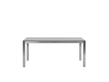 Beliani Set da Giardino Tavolo Simil Cemento 6 Sedie Rattan Nero 180 x 90 cm GROSSETO