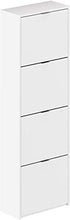 MYYINGELE Scarpiera/Armadio/Organizer a   4 Ante 25 x 52 x 163 cm   Bianco