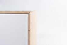D.G.M. Srl Cassettiera comò Orizzontale Duo con 4 cassetti, Legno con Finitura in Rovere Naturale e Bianco, L.100 x P.45 x H.75 cm