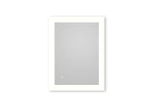 Talos - Specchio da bagno con illuminazione, 80 x 60 cm, colore: Bianco