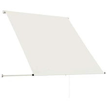 VidaXL - Tenda da sole retrattile, 100 x 150 cm, colore: Crema