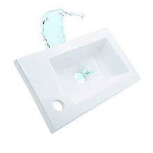 STARBATH PLUS - Mobile da bagno con lavabo in plastica ABS Ador - Lavabo sospeso - Mobile da bagno con lavabo - 40 x 22 cm