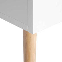 WOLTU TSR58ws Comodino Bianco con Cassetto Comodini da Notte Organizzatore da Letto in Legno