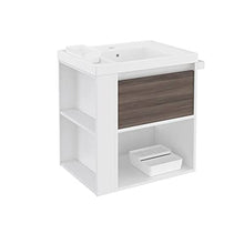 Bath + lavabo con lavabo in resina Bsmart esche/bianco/bianco