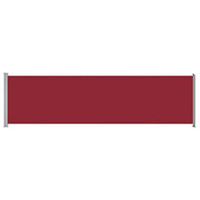 Tidyard Tenda Laterale Retrattile per Patio 600x170 cm Rossa,Resistente ai Raggi UV e all'Acqua