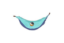 Ticket to the Moon - Amaca originale Ticket to the Moon + borsa Express + gancio a S 320 x 200 cm, amaca per due, Royal Blue/Turquoise