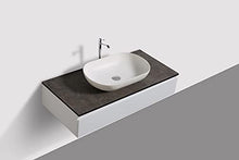 Composizione di mobili Vision 1000 bianco opaco - specchio e lavabo da appoggio a scelta
