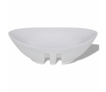 Lavabo in ceramica, bianco, 590 x 385 x 190 mm