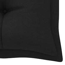 vidaXL Panca da Giardino con Cuscino Nero 175 cm in Massello di Teak