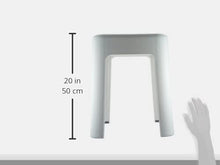 WENKO Sgabello da bagno Alaska - Badhocker, Polipropilene, 37 x 45.5 x 37 cm, Bianco
