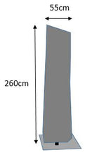HBCOLLECTION Traspirante Telo di Copertura Copri con Bacchetta per ombrellone decentrato 260cm (Grigio)