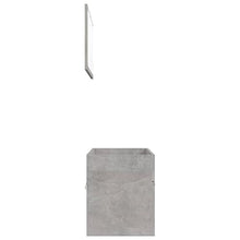 vidaXL Set Mobili da Bagno 2 pz Grigio Cemento in Truciolato