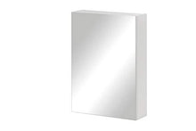 Schildmeyer Basic Armadietto a Specchio 146427, Lucido Bianco, 50 cm
