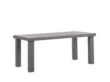 Beliani Set Mobili da Giardino Tavolo e 2 Panchine in Cemento Grigio TARANTO