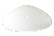 1 lavabo ovale in ceramica, 59 x 39 x 13,5 cm