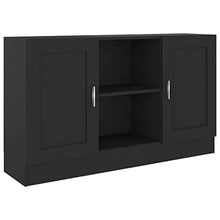 vidaXL Credenza Nera 120x30,5x70 cm in Truciolato