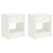 vidaXL Comodini 2pz Bianco 35x30x40 cm Pino Massello