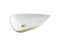 LAVABO DA APPOGGIO FORMA A GOCCIA IN CERAMICA DESIGN MODERNO