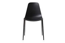 Homemania Sedia Antilla, Per Ufficio, Soggiorno, Sala da Pranzo, Cucina, Camera da Letto-Tavolo, Nero, 49 x 88 x 48 cm, Set da 2 Pezzi