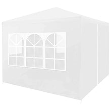 vidaXL Tenda per Feste 3x4 m Blu in Acciaio e PE Tendone da Giardino Gazebo