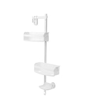 Umbra Flipside Portaoggetti da Bagno, Resina, Bianco, 76.2 x 20.32 x 11.43 cm