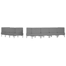 FAMIROSA Set di Divani 7 pz in Tessuto Grigio Scuro-2870