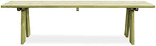 Panca da giardino, resistente all'acqua, design classico, in legno di pino impregnato verde, 170 x 38 x 45 cm