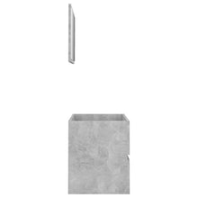 vidaXL Set Mobili da Bagno 2 pz Grigio Cemento in Truciolato
