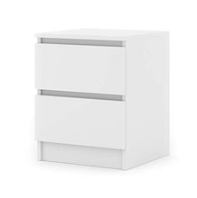 Comodino Maya M2 40 cm comodino con 2 cassetti per camera da letto
