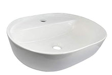 KERAMIK Lavabo ovale in ceramica, 500 x 380 x 120 mm