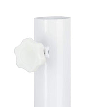 Relaxdays Base per Ombrellone, per Aste da 35 mm, Piede a Croce, Pieghevole, Funzione a Scatto, Stabile, Bianco