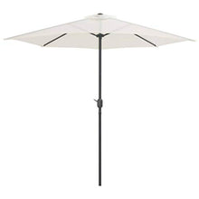 vidaXL Ombrellone Balcone a Semicerchio con Palo in Alluminio Sabbia Parasole