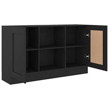 vidaXL Credenza Nera 120x30,5x70 cm in Truciolato