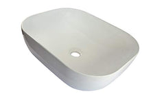 KERAMIK - Lavabo rettangolare ovale in ceramica, 50 x 40 cm
