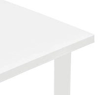 Tomaino Tavolo da Giardino in plastica Quadrato con Foro per ombrellone (Bianco)