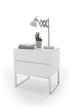 Robas Lund Comodino, Bianco, BxHxT 50x50x40 cm
