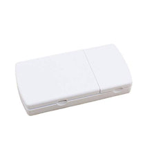 HEALLILY 2 pezzi pillola cutter splitter doppia griglia scatola di pillole compresse di medicinali dispenser divisore custodia