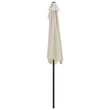 vidaXL Ombrellone Balcone a Semicerchio con Palo in Alluminio Sabbia Parasole