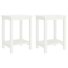 vidaXL Comodini 2pz Bianco 35x30x47 cm Pino Massello