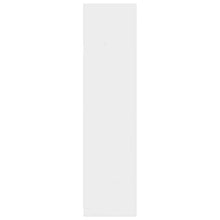 Tidyard Armadio Guardaroba da Ingresso Soggiorno, Armadio Camera da Letto, con 2 Cassetti e 1 Ampio Scomparto con Barra Appendiabiti, Bianco Lucido 50x50x200 cm
