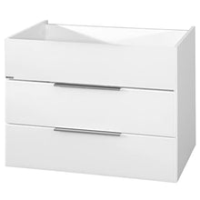 FACKELMANN Kara - Set di mobili da bagno, 3 pezzi, 80 cm, con mobiletto sottolavello, lavabo in vetro e armadietto a LED