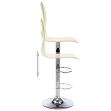 vidaXL Sgabelli da Bar 2 pz Crema in Similpelle
