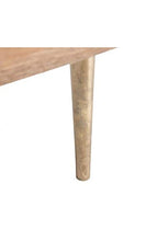 DenZZO - Cassettiera in legno naturale con 2 ante e 3 cassetti, colore: Agnes